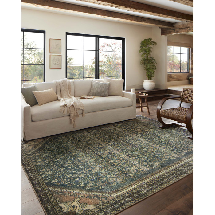 Magnolia Home By Joanna Gaines X Loloi Banks Machine Washable Denim